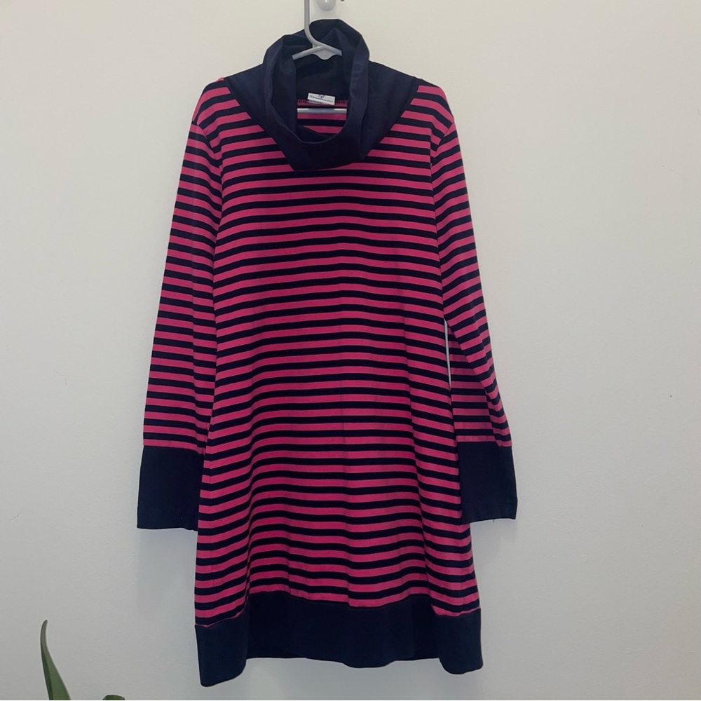 Florence Eiseman Cowl Neck Striped Dress
